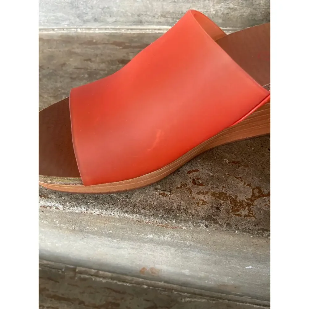 Baretraps Yalissa orange jelly wedge sandal - Picture 6 of 10